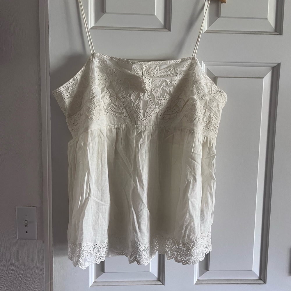 Elegant Cream Lace Women's Top